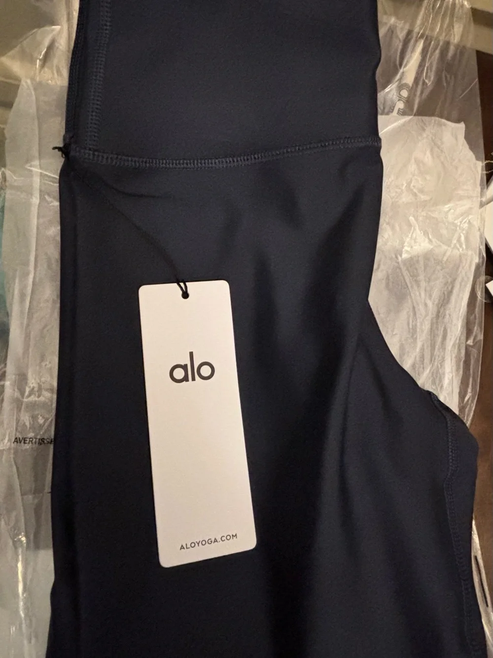 BNWT ALO Airlift High-Waist 7/8 Legging - Navy, large, retail $134